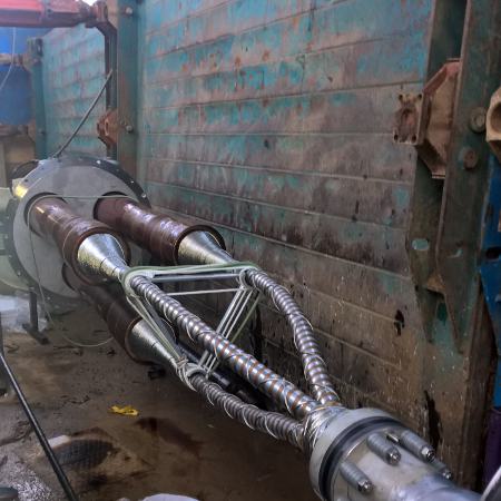 132kV 3 Core Oil To Single Core XLPE Transition Cable Joint Without Sleeve 